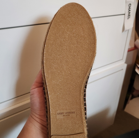 Saint Laurent embroidered espadrilles in canvas - Picture 8 of 8